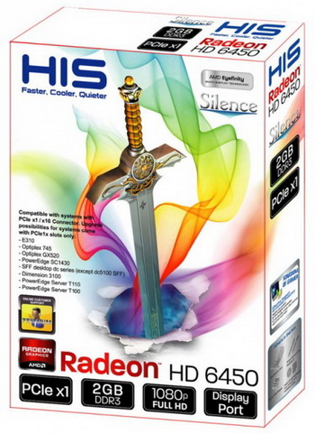 his Radeon HD 6450 PCI-e 1x